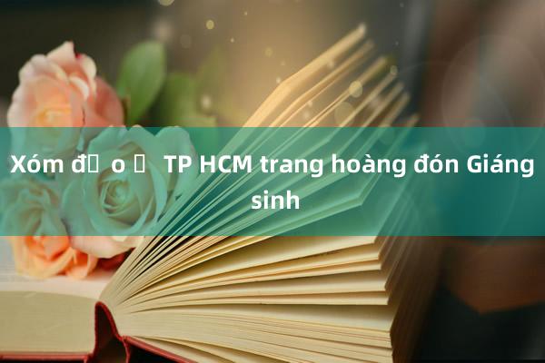 Xóm đạo ở TP HCM trang hoàng đón Giáng sinh