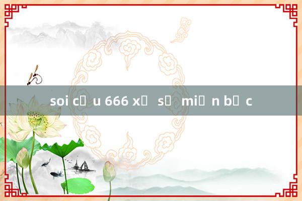 soi cầu 666 xổ số miền bắc