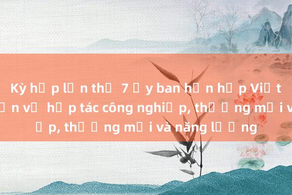 Kỳ họp lần thứ 7 Ủy ban hỗn hợp Việt Nam - Nhật Bản về hợp tác công nghiệp， thương mại và năng lượng