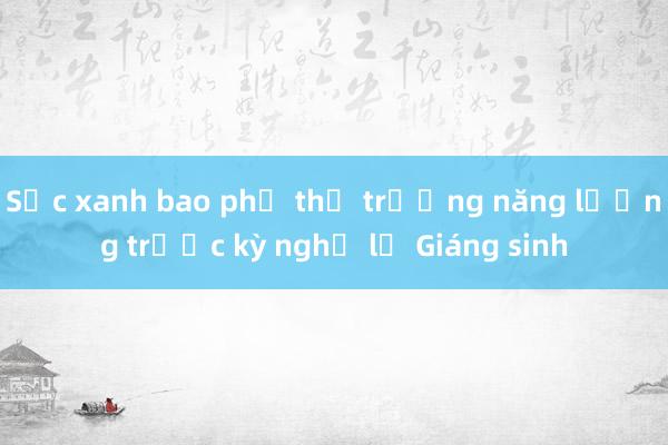 Sắc xanh bao phủ thị trường năng lượng trước kỳ nghỉ lễ Giáng sinh