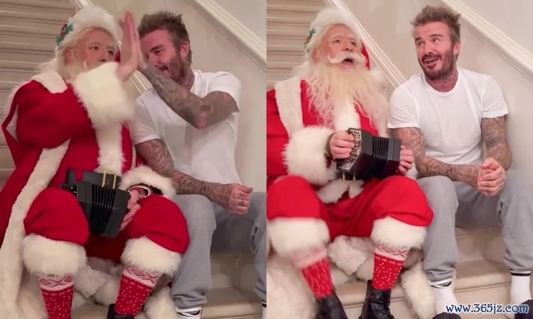 David Beckham hát cùng ông già Noel