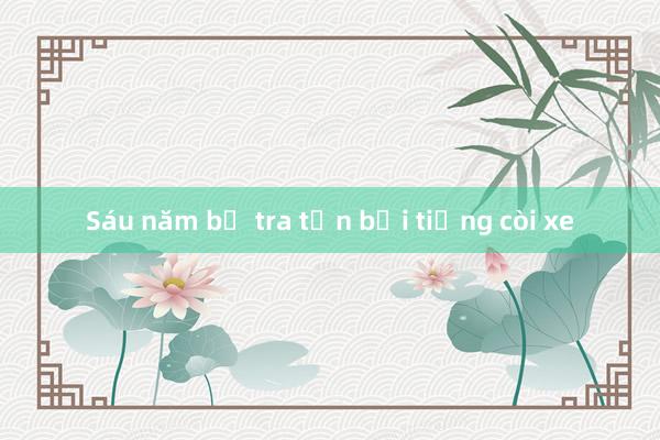 Sáu năm bị tra tấn bởi tiếng còi xe